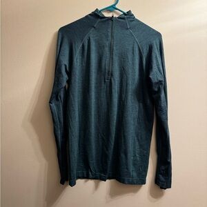 Lululemon Men's metal vent tech half zip Teal pull over
